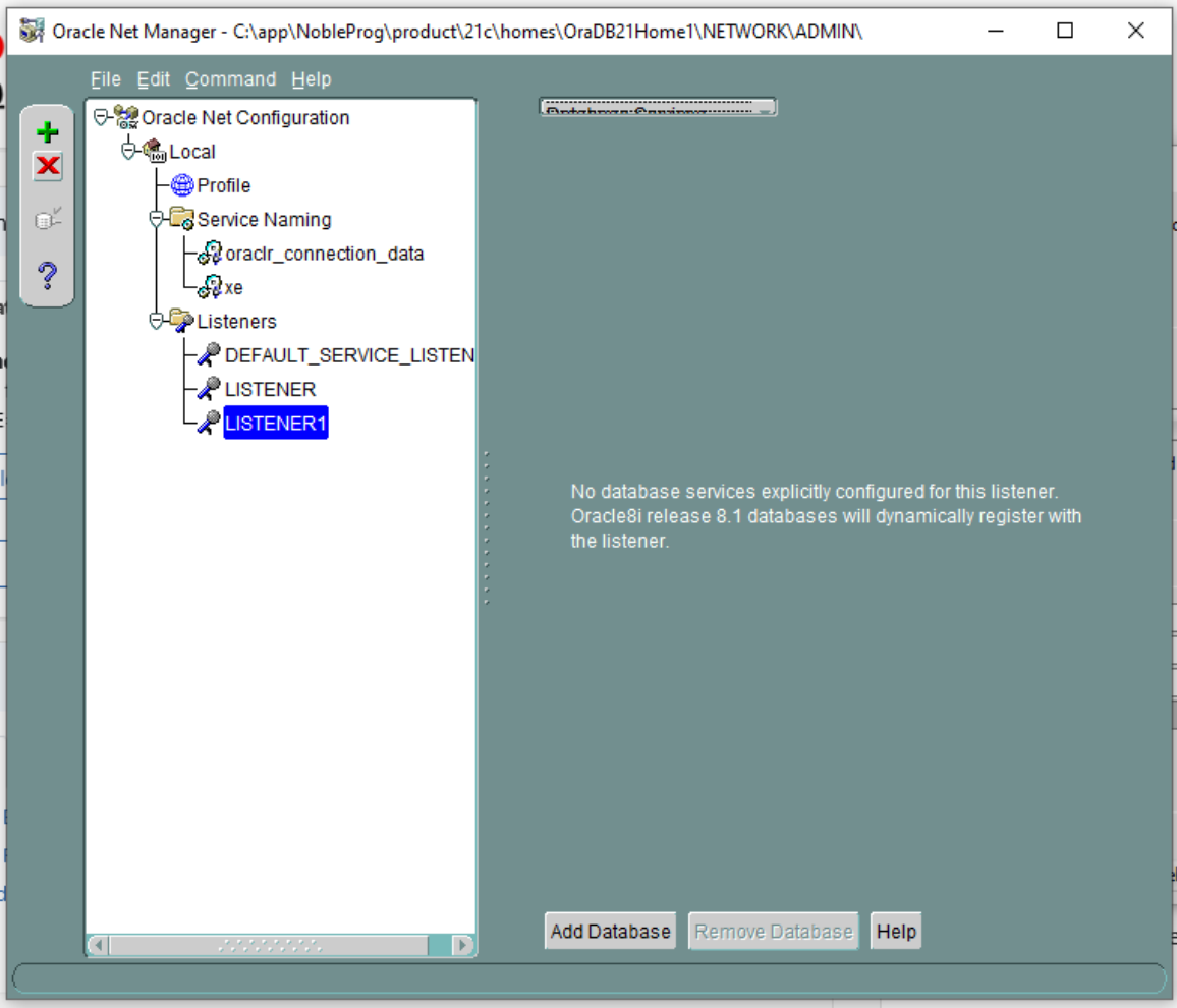Listener Configuration