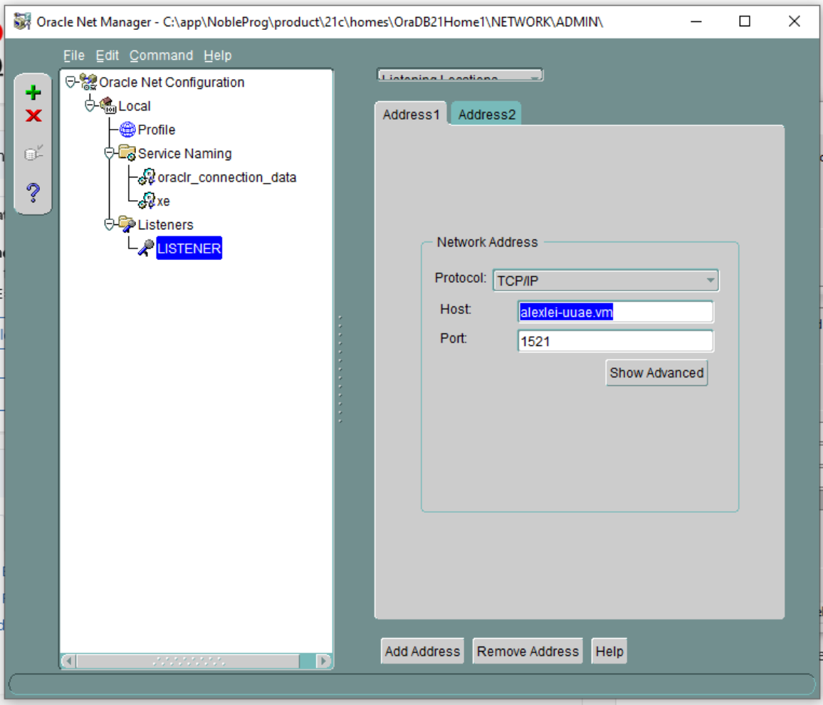 Fix Network Address